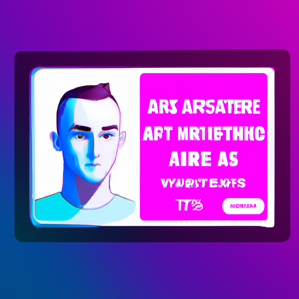 Portrait-style tile — player testimonial avatar with neon trim